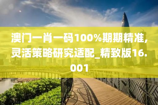 澳门一肖一码100%期期精准,灵活策略研究适配_精致版16.001