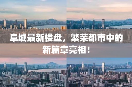 阜城最新楼盘，繁荣都市中的新篇章亮相！