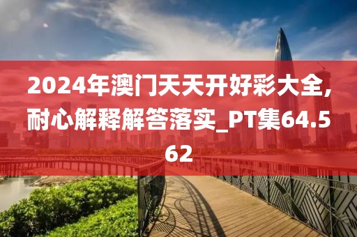 2024年澳门天天开好彩大全,耐心解释解答落实_PT集64.562