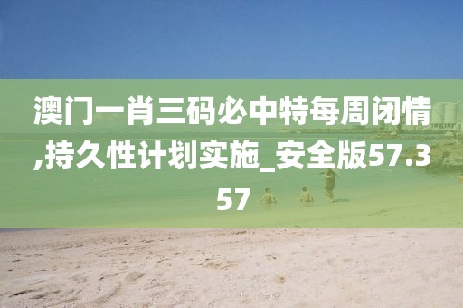澳门一肖三码必中特每周闭情,持久性计划实施_安全版57.357