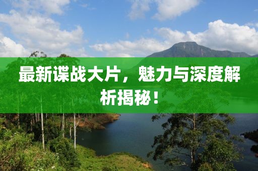 最新谍战大片，魅力与深度解析揭秘！