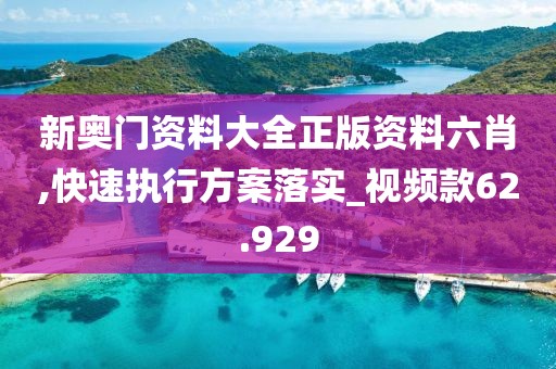 新奥门资料大全正版资料六肖,快速执行方案落实_视频款62.929