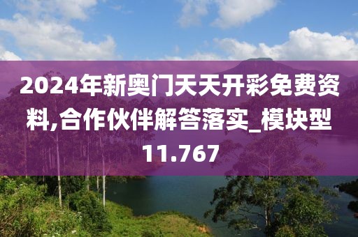 2024年新奥门天天开彩免费资料,合作伙伴解答落实_模块型11.767