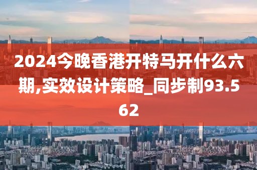 2024今晚香港开特马开什么六期,实效设计策略_同步制93.562