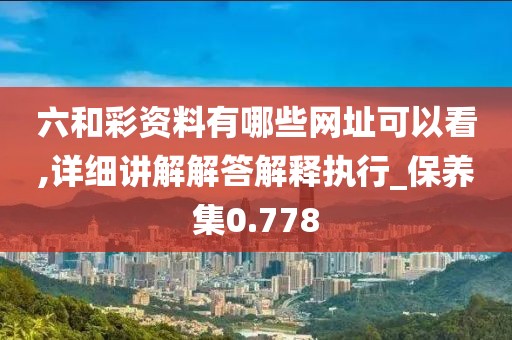 六和彩资料有哪些网址可以看,详细讲解解答解释执行_保养集0.778