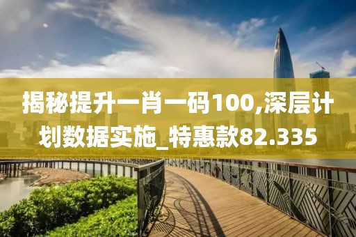 揭秘提升一肖一码100,深层计划数据实施_特惠款82.335