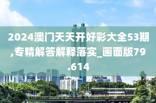 2024澳门天天开好彩大全53期,专精解答解释落实_画面版79.614