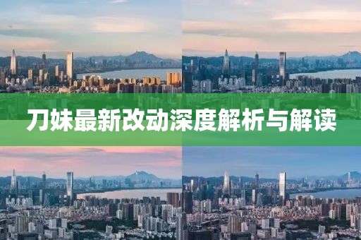 刀妹最新改动深度解析与解读