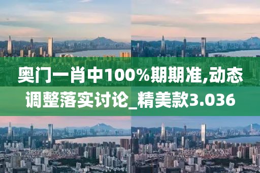 奥门一肖中100%期期准,动态调整落实讨论_精美款3.036