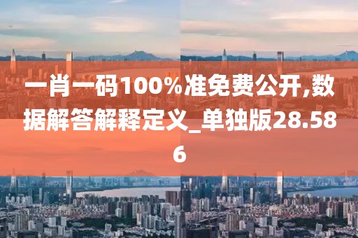 一肖一码100%准免费公开,数据解答解释定义_单独版28.586