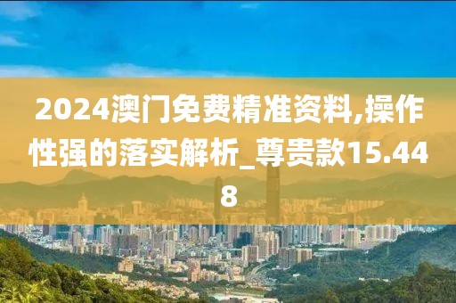 2024澳门免费精准资料,操作性强的落实解析_尊贵款15.448