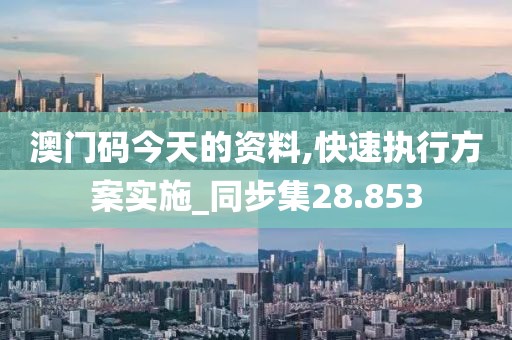 澳门码今天的资料,快速执行方案实施_同步集28.853