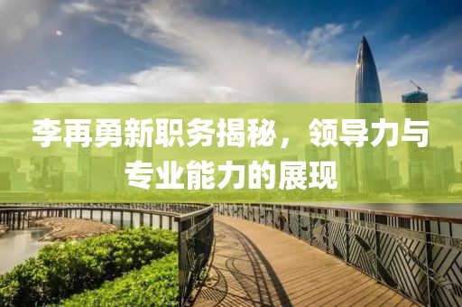 李再勇新职务揭秘，领导力与专业能力的展现