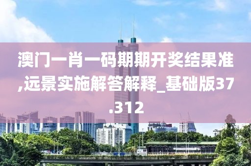 澳门一肖一码期期开奖结果准,远景实施解答解释_基础版37.312