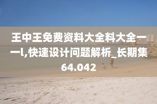 王中王免费资料大全料大全一一l,快速设计问题解析_长期集64.042