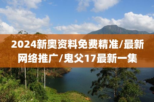 2024新奥资料免费精准/最新网络推广/鬼父17最新一集