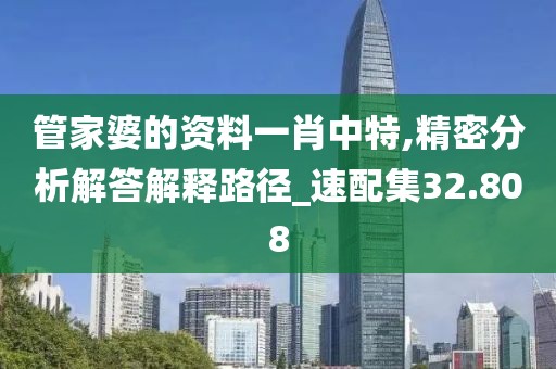 管家婆的资料一肖中特,精密分析解答解释路径_速配集32.808