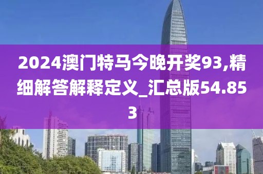 2024澳门特马今晚开奖93,精细解答解释定义_汇总版54.853
