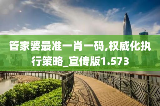 管家婆最准一肖一码,权威化执行策略_宣传版1.573