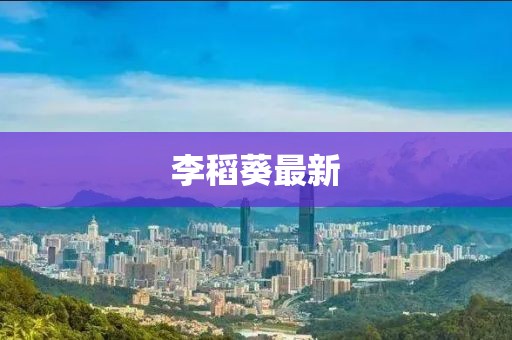 李稻葵最新
