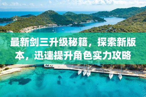 最新剑三升级秘籍，探索新版本，迅速提升角色实力攻略