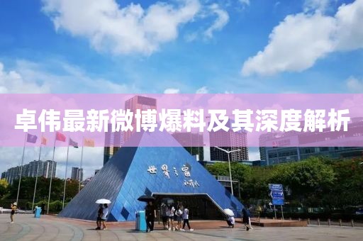 卓伟最新微博爆料及其深度解析