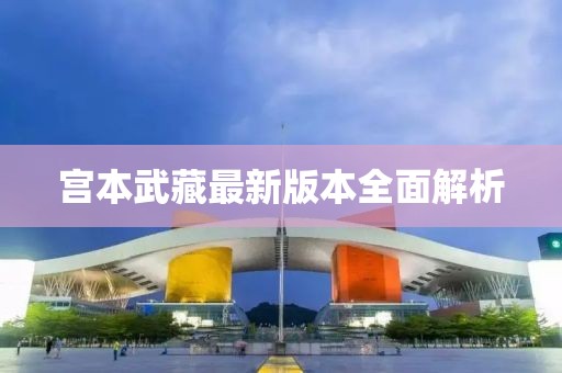宫本武藏最新版本全面解析