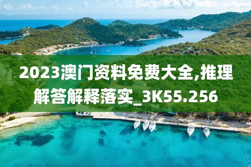 2023澳门资料免费大全,推理解答解释落实_3K55.256