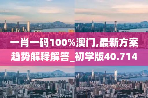 一肖一码100%澳门,最新方案趋势解释解答_初学版40.714