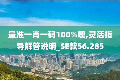 最准一肖一码100%噢,灵活指导解答说明_SE款56.285