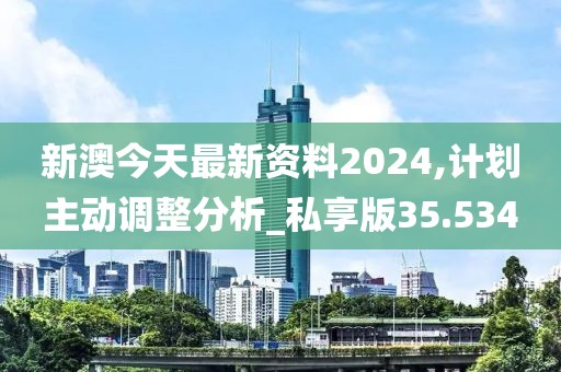 新澳今天最新资料2024,计划主动调整分析_私享版35.534