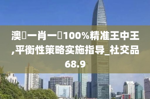 澳門一肖一碼100%精准王中王,平衡性策略实施指导_社交品68.9