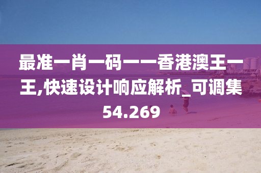 最准一肖一码一一香港澳王一王,快速设计响应解析_可调集54.269
