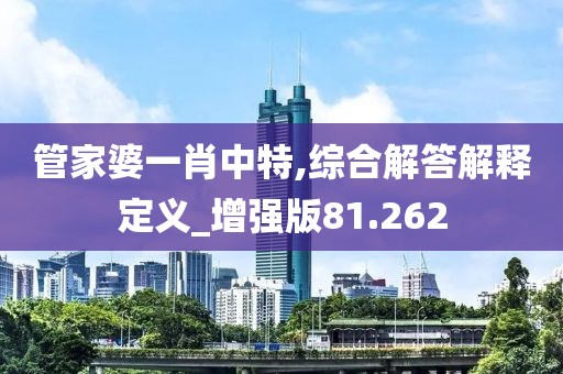 管家婆一肖中特,综合解答解释定义_增强版81.262