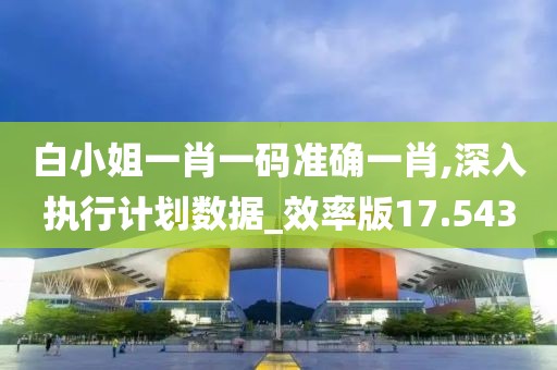 白小姐一肖一码准确一肖,深入执行计划数据_效率版17.543