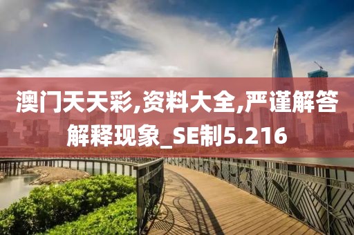 澳门天天彩,资料大全,严谨解答解释现象_SE制5.216