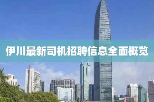 伊川最新司机招聘信息全面概览