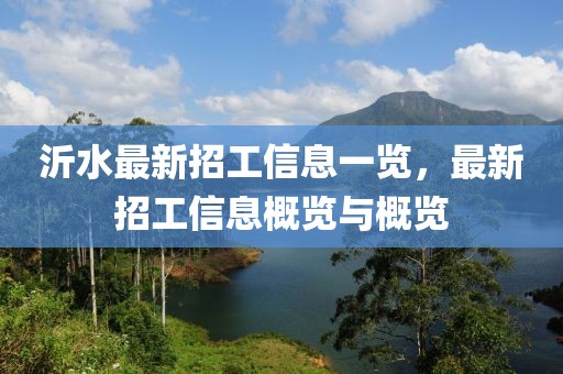 沂水最新招工信息一览，最新招工信息概览与概览