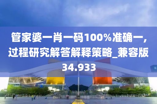 管家婆一肖一码100%准确一,过程研究解答解释策略_兼容版34.933