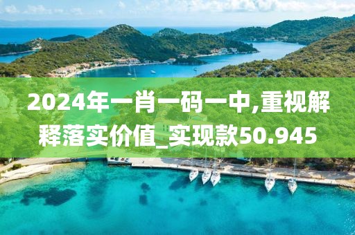 2024年一肖一码一中,重视解释落实价值_实现款50.945