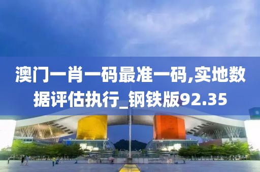 澳门一肖一码最准一码,实地数据评估执行_钢铁版92.35