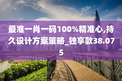 最准一肖一码100%精准心,持久设计方案策略_独享款38.075
