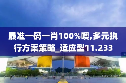 最准一码一肖100%噢,多元执行方案策略_适应型11.233