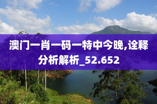澳门一肖一码一特中今晚,诠释分析解析_52.652