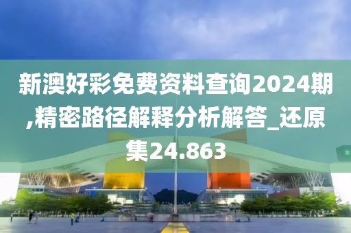 新澳好彩免费资料查询2024期,精密路径解释分析解答_还原集24.863
