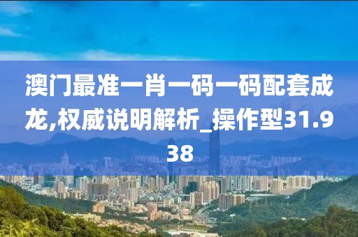 澳门最准一肖一码一码配套成龙,权威说明解析_操作型31.938
