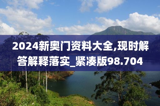 2024新奥门资料大全,现时解答解释落实_紧凑版98.704