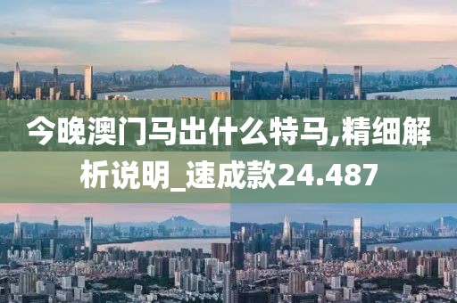 今晚澳门马出什么特马,精细解析说明_速成款24.487
