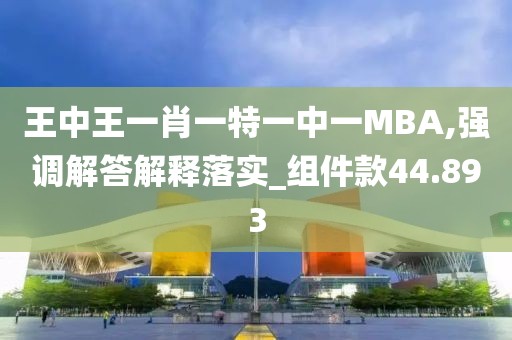 王中王一肖一特一中一MBA,强调解答解释落实_组件款44.893