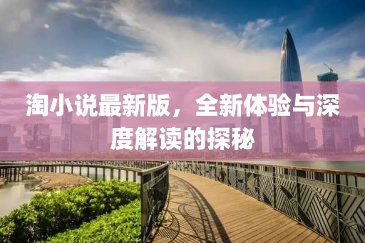 淘小说最新版，全新体验与深度解读的探秘